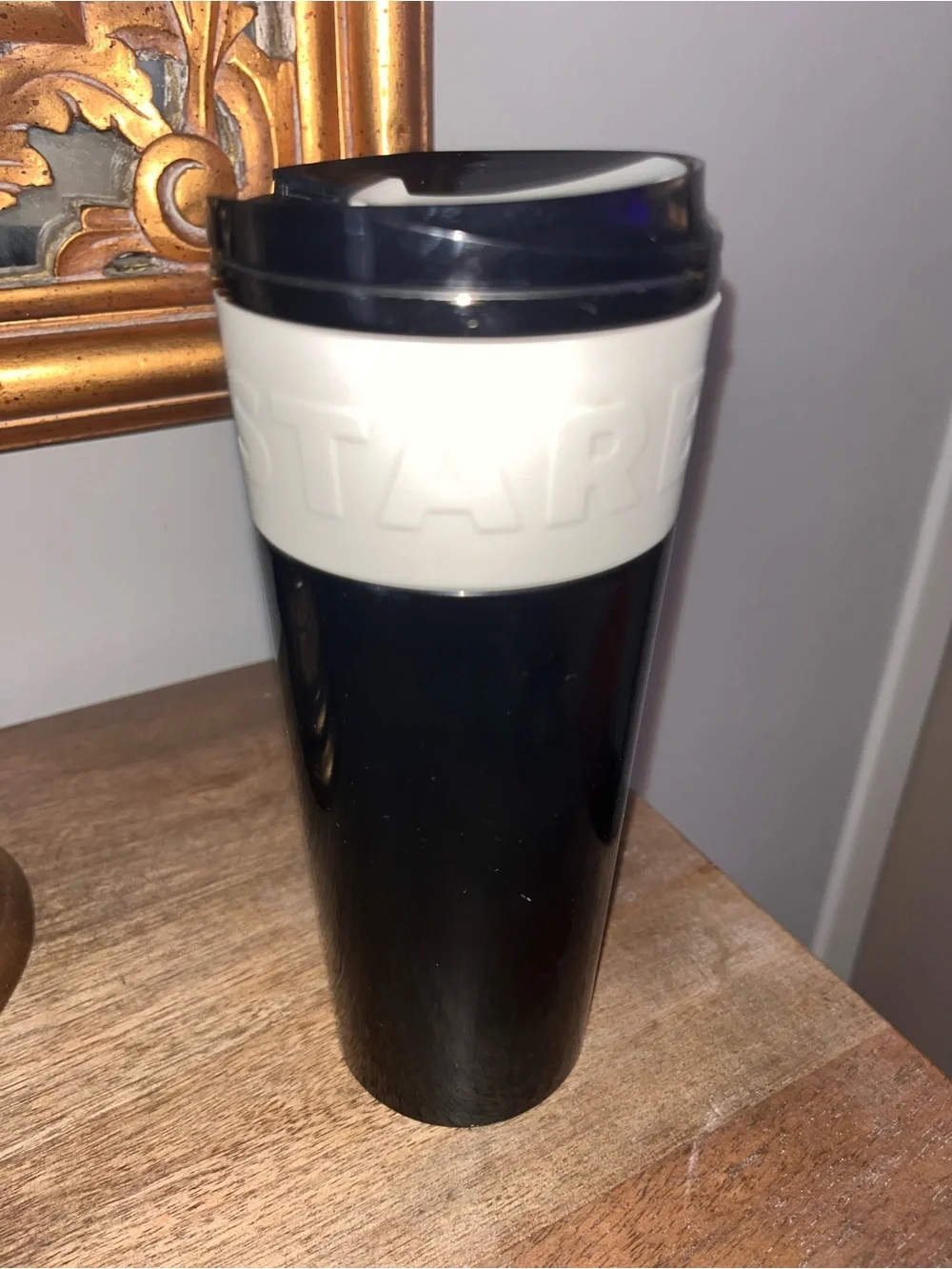Starbucks Black and White Insulated Travel Mug with Slip Grip